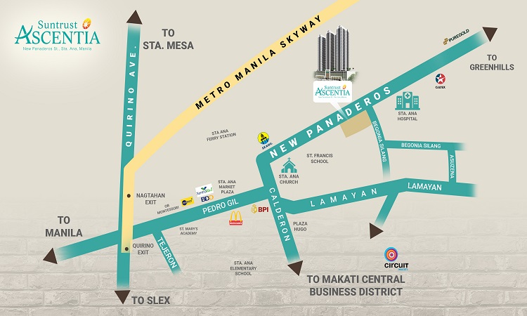 Suntrust Ascentia vicinity map