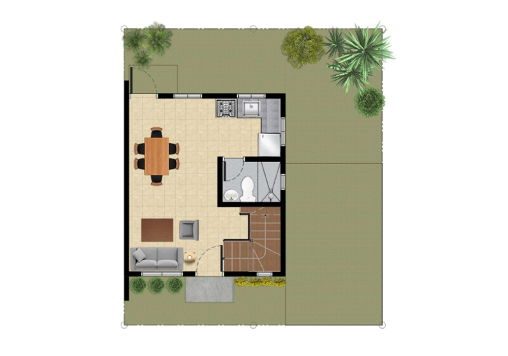 The Arcadia AUSTIN Floor Plan Ground floor